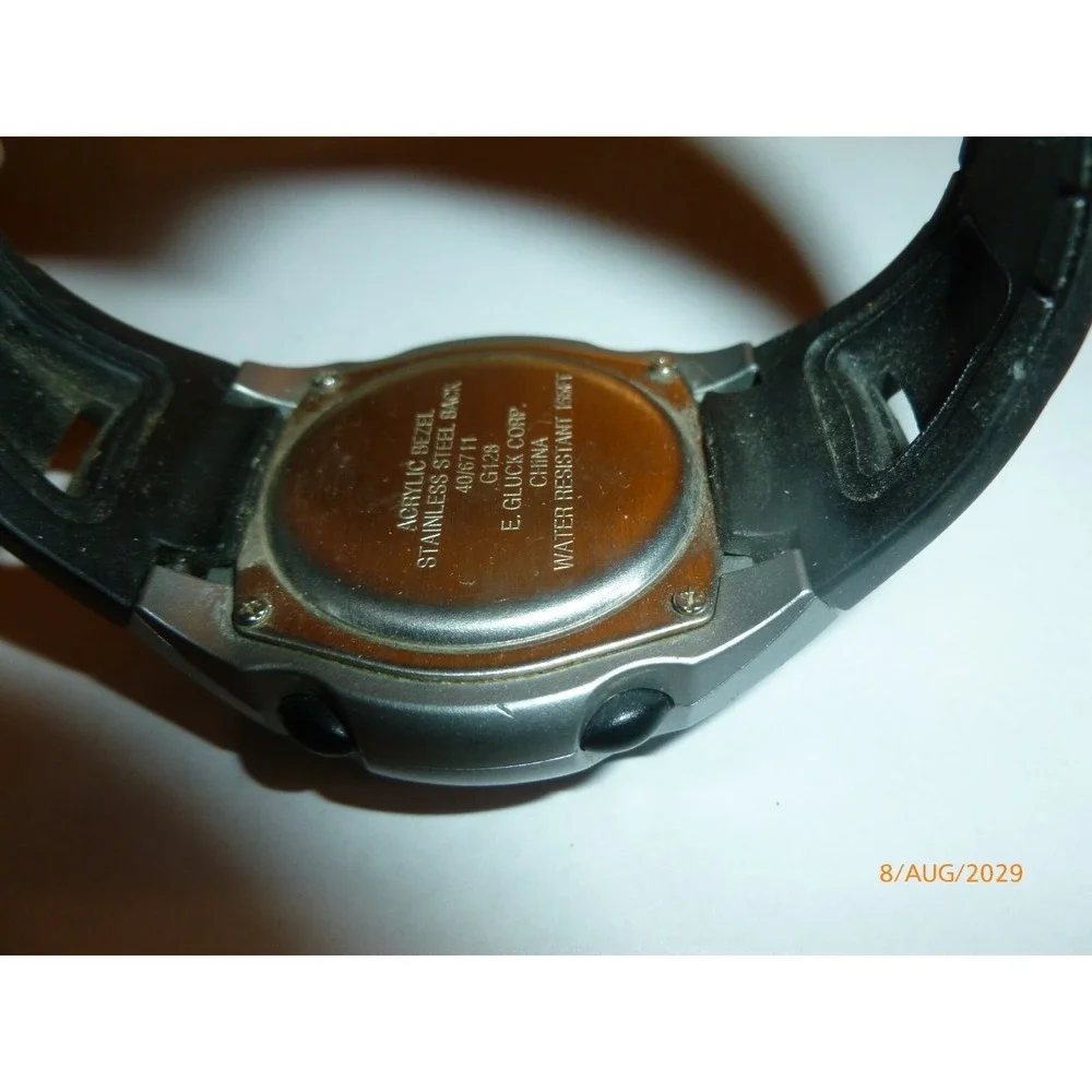 Armitron All Sport Black Alarm Chronograph 165ft Water‎ Resistant Watch